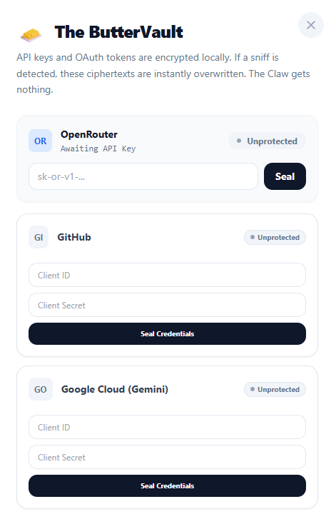 ButterVault UI